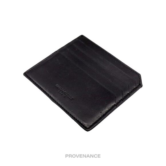 🔴 Saint Laurent Paris SLP 4CC Card Wallet - Black Leather - Picture 4 of 7